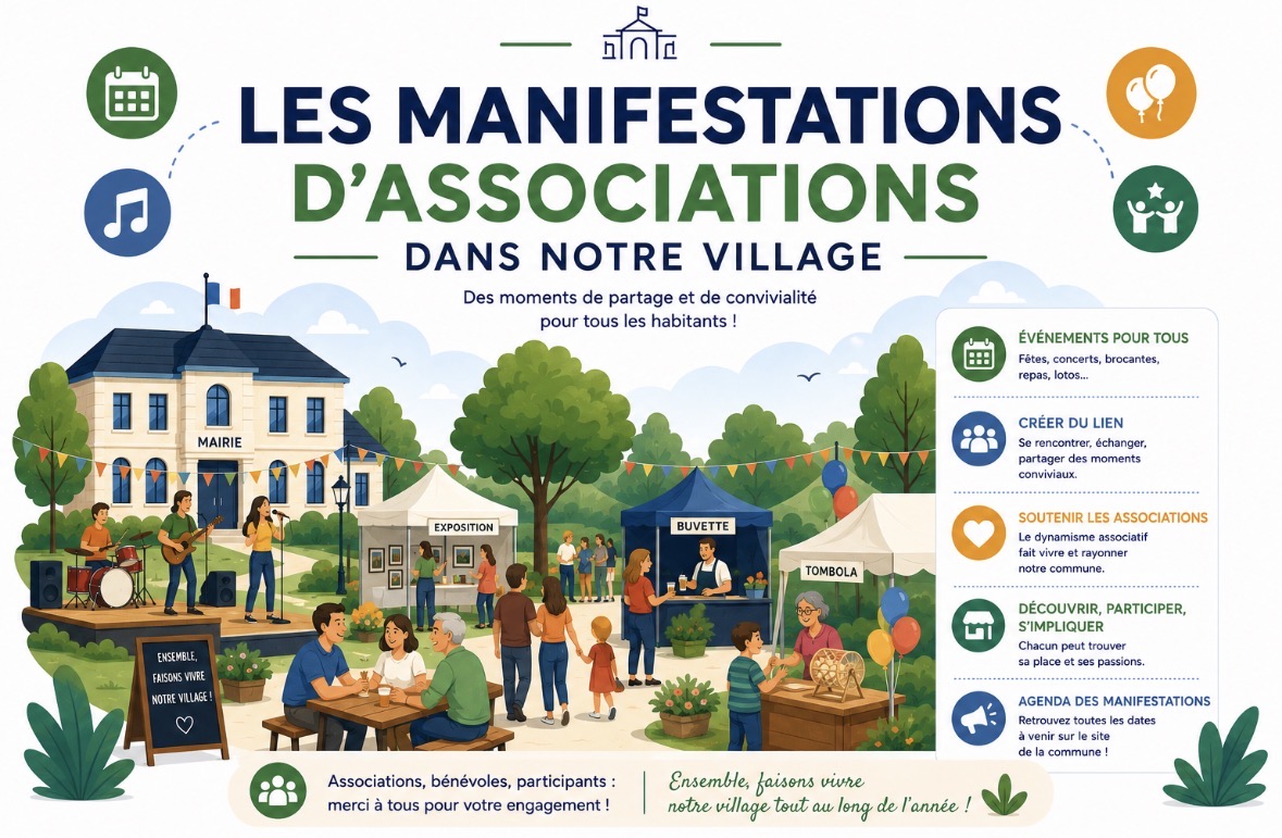 Les manifestations au sein du village 
